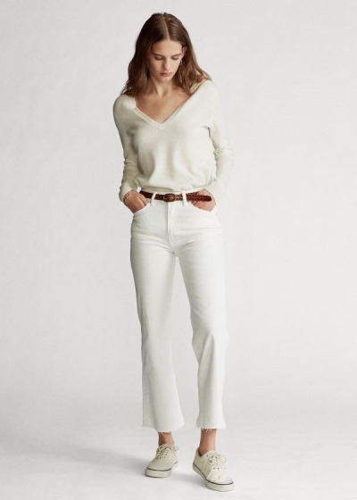 Polo Ralph Lauren Laight Cropped Flare Jeans Dame Danmark (RTPHS0187)